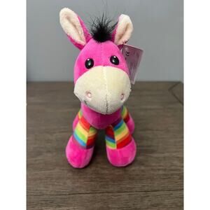 Gitzy Gerry Giraffe Bright Stripes Plush‎ NWT